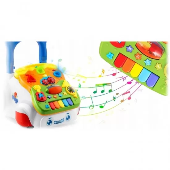 Antemergator 2 in 1 cu diverse activitati si muzica Ricokids RK-744 - Alb Antemergator 2 in 1 cu diverse activitati si muzica Ricokids RK-744 - Alb