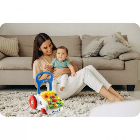 Antemergator 2 in 1 cu diverse activitati si muzica Ricokids RK-744 - Alb Antemergator 2 in 1 cu diverse activitati si muzica Ricokids RK-744 - Alb