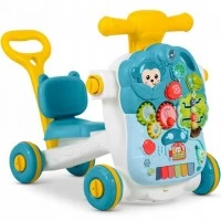 Antemergator 4 in 1 cu diverse activitati si sunete Ricokids 781500 - Albastru