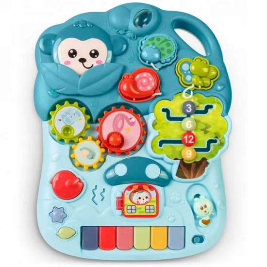 Antemergator 4 in 1 cu diverse activitati si sunete Ricokids 781500 - Albastru Antemergator 4 in 1 cu diverse activitati si sunete Ricokids 781500 - Albastru