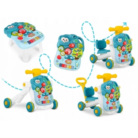 Antemergator 4 in 1 cu diverse activitati si sunete Ricokids 781500 - Albastru Antemergator 4 in 1 cu diverse activitati si sunete Ricokids 781500 - Albastru