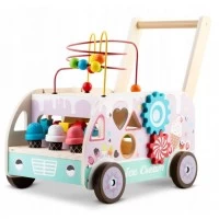 Antemergator din lemn tip magazin cu inghetata si diverse activitati, 48 x 27.5 x 40.5 cm, Ricokids