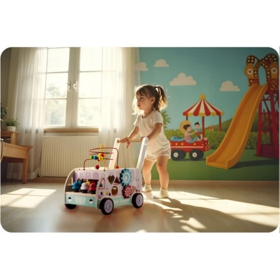 Antemergator din lemn tip magazin cu inghetata si diverse activitati, 48 x 27.5 x 40.5 cm, Ricokids Antemergator din lemn tip magazin cu inghetata si diverse activitati, 48 x 27.5 x 40.5 cm, Ricokids