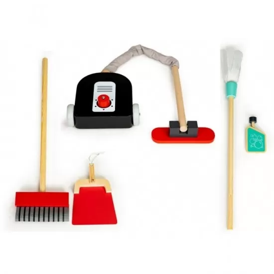 Set de joaca cu aspirator si accesorii pentru curatenie Ecotoys Set de joaca cu aspirator si accesorii pentru curatenie Ecotoys