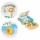 Antemergator educational 2 in 1 cu salteluta de joaca Huanger HE0637 albastru Antemergator educational 2 in 1 cu salteluta de joaca Huanger HE0637 albastru