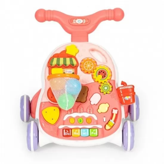 Antemergator educational 2 in 1 Huanger HE0815 - Alb cu roz Antemergator educational 2 in 1 Huanger HE0815 - Alb cu roz