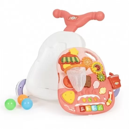 Antemergator educational 2 in 1 Huanger HE0815 - Alb cu roz Antemergator educational 2 in 1 Huanger HE0815 - Alb cu roz