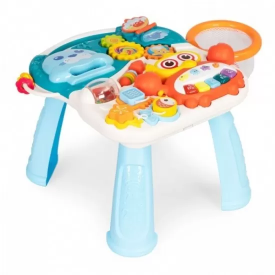 Antemergator educational 2 in 1 Huanger HE0828 - Alb cu albastru Antemergator educational 2 in 1 Huanger HE0828 - Alb cu albastru