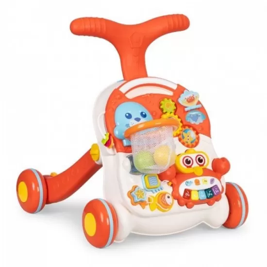 Antemergator educational 2 in 1 Huanger HE0829 - Alb cu rosu Antemergator educational 2 in 1 Huanger HE0829 - Alb cu rosu