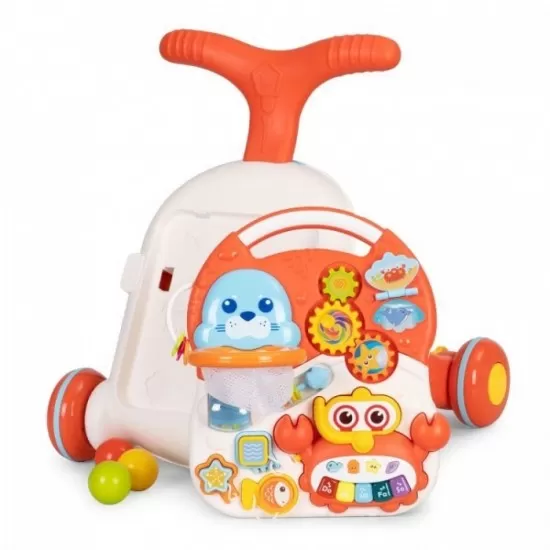 Antemergator educational 2 in 1 Huanger HE0829 - Alb cu rosu Antemergator educational 2 in 1 Huanger HE0829 - Alb cu rosu
