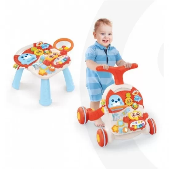 Antemergator educational 2 in 1 Huanger HE0829 - Alb cu rosu Antemergator educational 2 in 1 Huanger HE0829 - Alb cu rosu