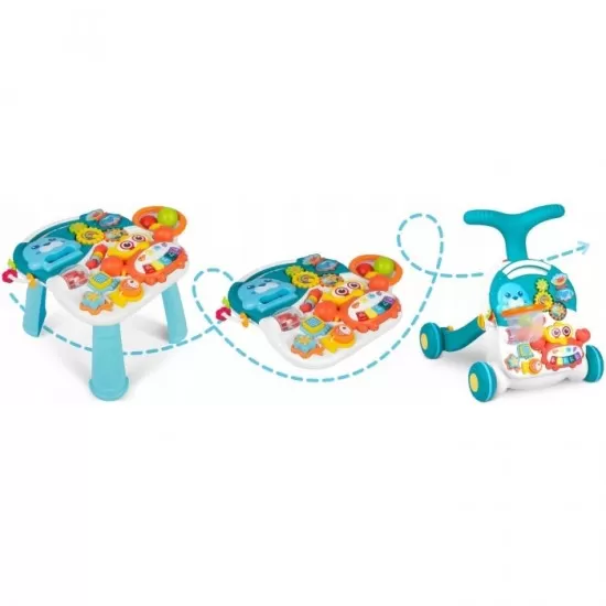 Antemergator educational 2 in 1 Ricokids RK-810 Alb cu albastru Antemergator educational 2 in 1 Ricokids RK-810 Alb cu albastru