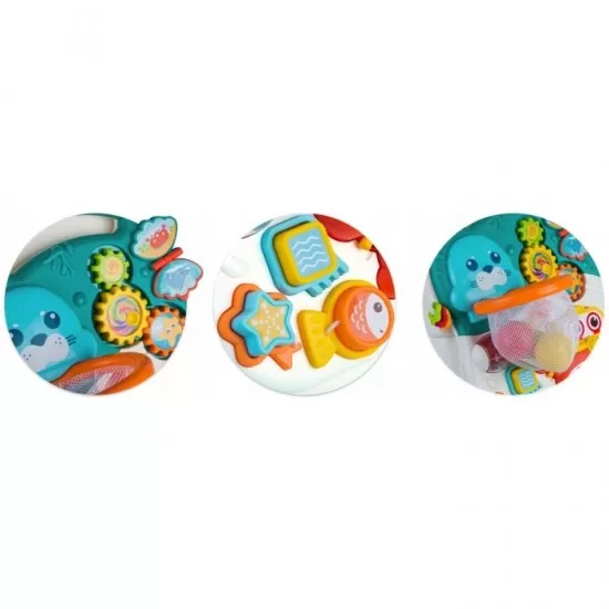 Antemergator educational 2 in 1 Ricokids RK-810 Alb cu albastru Antemergator educational 2 in 1 Ricokids RK-810 Alb cu albastru