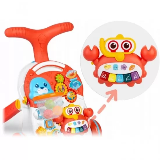 Antemergator educational 2 in 1 Ricokids RK-810 Alb cu rosu Antemergator educational 2 in 1 Ricokids RK-810 Alb cu rosu