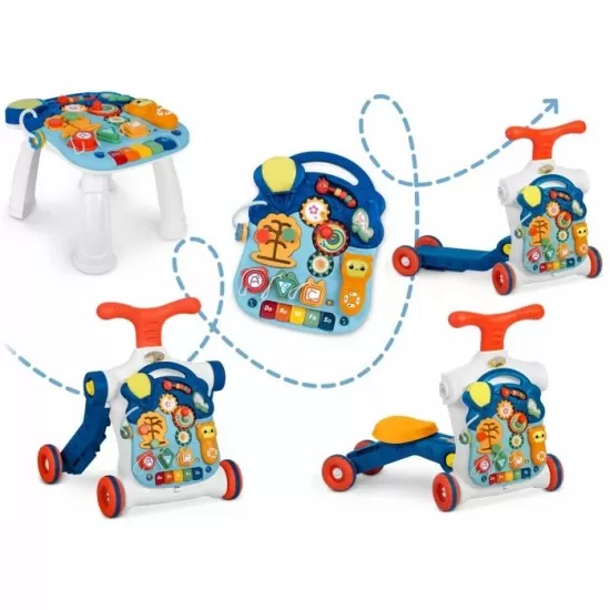Antemergator educational 4 in 1 Ricokids 781900 - Albastru Antemergator educational 4 in 1 Ricokids 781900 - Albastru