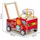 Antemergator educational cu blocuri din lemn Ecotoys 