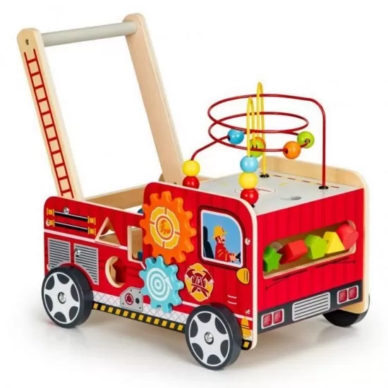 Antemergator educational cu blocuri din lemn Ecotoys 