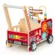 Antemergator educational cu blocuri din lemn Ecotoys 