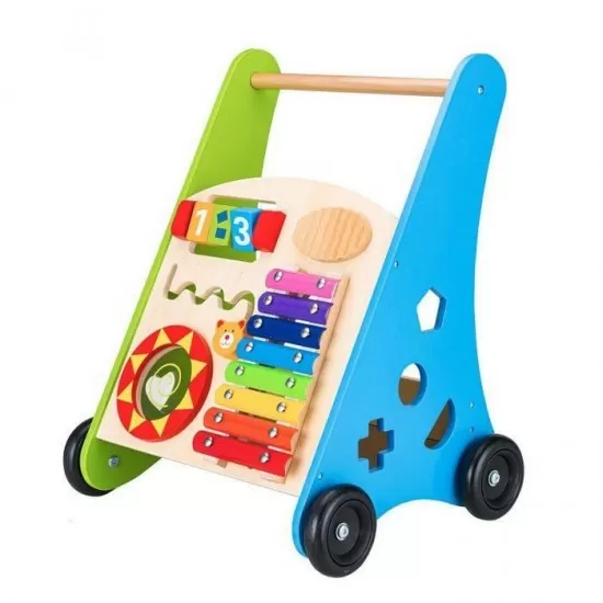 Antemergator educational din lemn cu tambal si blocuri Ecotoys TL00011 Antemergator educational din lemn cu tambal si blocuri Ecotoys TL00011