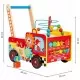 Antemergator educativ Pompieri Ecotoys HM013238, blocuri, labirint, multicolor