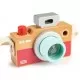 Jucarie aparat foto din lemn Ecotoys Jucarie aparat foto din lemn Ecotoys