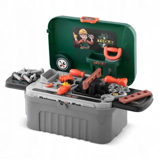 Atelier de lucru 3 in 1 cu unelte pentru copii Ricokids 772300 - Verde Atelier de lucru 3 in 1 cu unelte pentru copii Ricokids 772300 - Verde