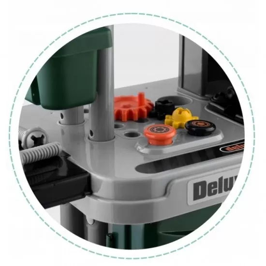 Atelier de lucru 3 in 1 cu unelte pentru copii Ricokids 772300 - Verde Atelier de lucru 3 in 1 cu unelte pentru copii Ricokids 772300 - Verde