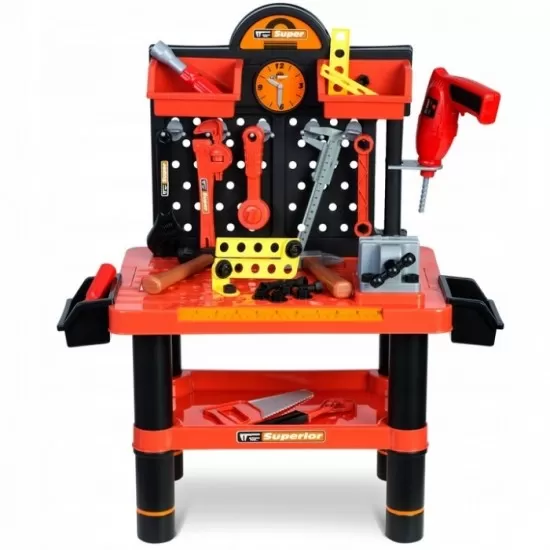 Atelier de lucru cu unelte pentru copii Ricokids 772500 - Rosu Atelier de lucru cu unelte pentru copii Ricokids 772500 - Rosu