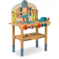 Atelier de lucru din lemn cu accesorii incluse, 60 x 30 x 75.5 cm, Ricokids