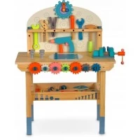Atelier de lucru din lemn cu accesorii incluse, 60 x 30 x 75.5 cm, Ricokids