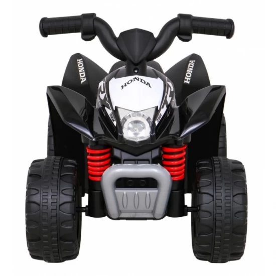 ATV electric Honda 250X TRX, roti din plastic, scaun tapitat, 64x38x43 cm, putere 30W - Negru ATV electric Honda 250X TRX, roti din plastic, scaun tapitat, 64x38x43 cm, putere 30W - Negru