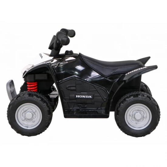 ATV electric Honda 250X TRX, roti din plastic, scaun tapitat, 64x38x43 cm, putere 30W - Negru ATV electric Honda 250X TRX, roti din plastic, scaun tapitat, 64x38x43 cm, putere 30W - Negru