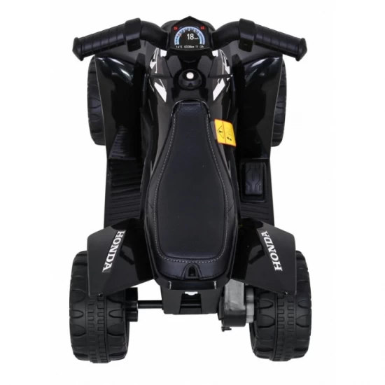 ATV electric Honda 250X TRX, roti din plastic, scaun tapitat, 64x38x43 cm, putere 30W - Negru ATV electric Honda 250X TRX, roti din plastic, scaun tapitat, 64x38x43 cm, putere 30W - Negru