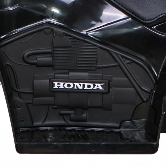 ATV electric Honda 250X TRX, roti din plastic, scaun tapitat, 64x38x43 cm, putere 30W - Negru ATV electric Honda 250X TRX, roti din plastic, scaun tapitat, 64x38x43 cm, putere 30W - Negru