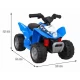 ATV electric Honda 250X TRX, roti din plastic, scaun tapitat, 64x38x43 cm, putere 30W - Albastru ATV electric Honda 250X TRX, roti din plastic, scaun tapitat, 64x38x43 cm, putere 30W - Albastru