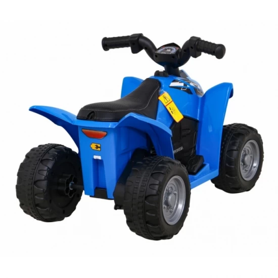 ATV electric Honda 250X TRX, roti din plastic, scaun tapitat, 64x38x43 cm, putere 30W - Albastru ATV electric Honda 250X TRX, roti din plastic, scaun tapitat, 64x38x43 cm, putere 30W - Albastru