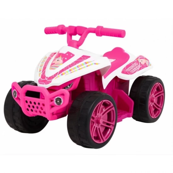 ATV electric Little Monster TR1805, roti si scaun din plastic, 70x38.5x42 cm, putere 25W - Roz ATV electric Little Monster TR1805, roti si scaun din plastic, 70x38.5x42 cm, putere 25W - Roz
