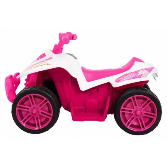 ATV electric Little Monster TR1805, roti si scaun din plastic, 70x38.5x42 cm, putere 25W - Roz ATV electric Little Monster TR1805, roti si scaun din plastic, 70x38.5x42 cm, putere 25W - Roz