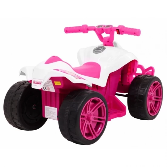 ATV electric Little Monster TR1805, roti si scaun din plastic, 70x38.5x42 cm, putere 25W - Roz ATV electric Little Monster TR1805, roti si scaun din plastic, 70x38.5x42 cm, putere 25W - Roz