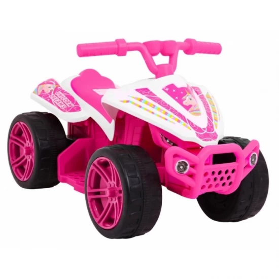 ATV electric Little Monster TR1805, roti si scaun din plastic, 70x38.5x42 cm, putere 25W - Roz ATV electric Little Monster TR1805, roti si scaun din plastic, 70x38.5x42 cm, putere 25W - Roz