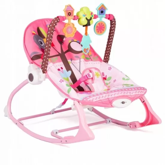 Balansoar 3 in 1 cu vibratii Ricokids 7303 Roz Balansoar 3 in 1 cu vibratii Ricokids 7303 Roz