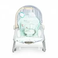 Balansoar 3 in 1 cu vibratii si melodii Ecotoys - Elefant