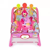 Balansoar cu vibratii 2 in 1 Ecotoys 8617 - Roz