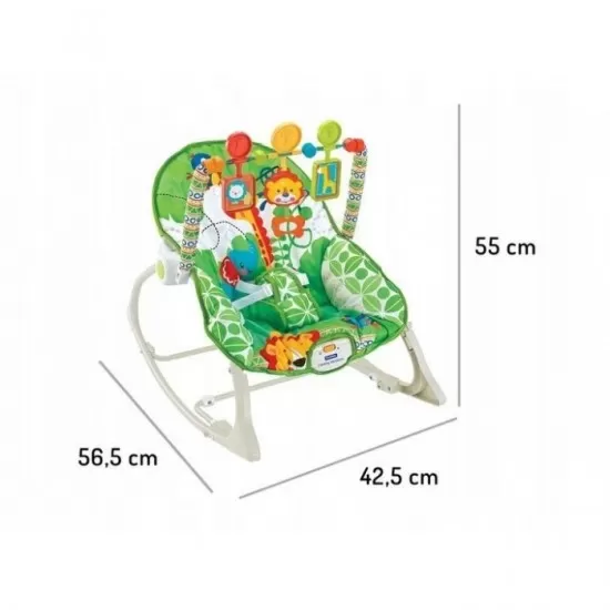 Balansoar cu vibratii 3 in 1 Ecotoys 8616 - Jungla Balansoar cu vibratii 3 in 1 Ecotoys 8616 - Jungla