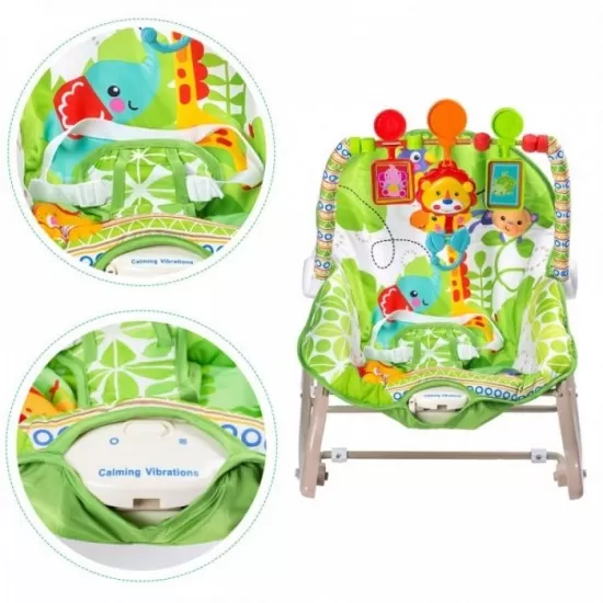 Balansoar cu vibratii 3 in 1 Ecotoys 8616 - Jungla Balansoar cu vibratii 3 in 1 Ecotoys 8616 - Jungla