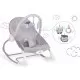 Balansoar cu vibratii Ricokids 7308 - Gri Balansoar cu vibratii Ricokids 7308 - Gri