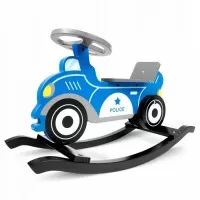 Balansoar masina de politie din lemn Ricokids 785000