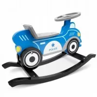 Balansoar masina de politie din lemn Ricokids 785000