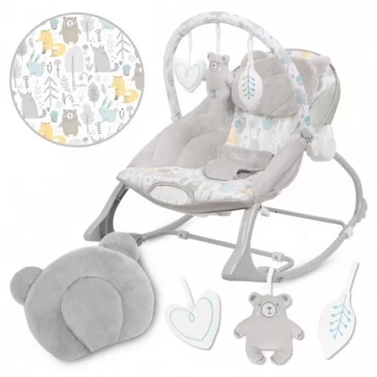 Balansoar multifunctional cu sunete si jucarii Kidwell Pino - Forest Balansoar multifunctional cu sunete si jucarii Kidwell Pino - Forest