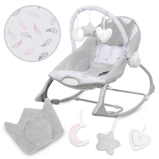 Balansoar multifunctional cu sunete si jucarii Kidwell Pino - Feathers Balansoar multifunctional cu sunete si jucarii Kidwell Pino - Feathers